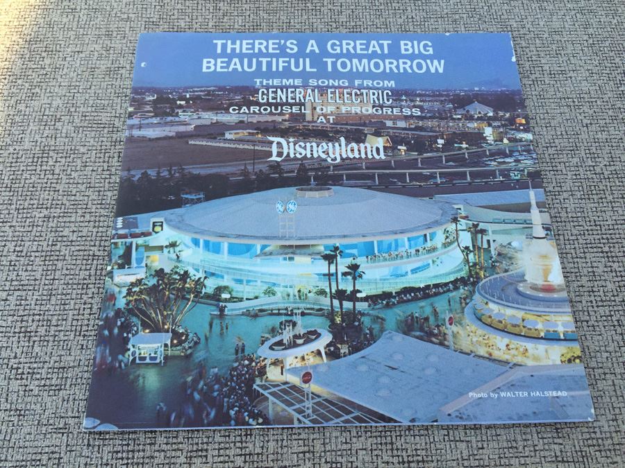 1968 Walt Disney Record 'There's A Great Big Beautiful Tomorrow' General Electric DISNEYLAND [Photo 1]