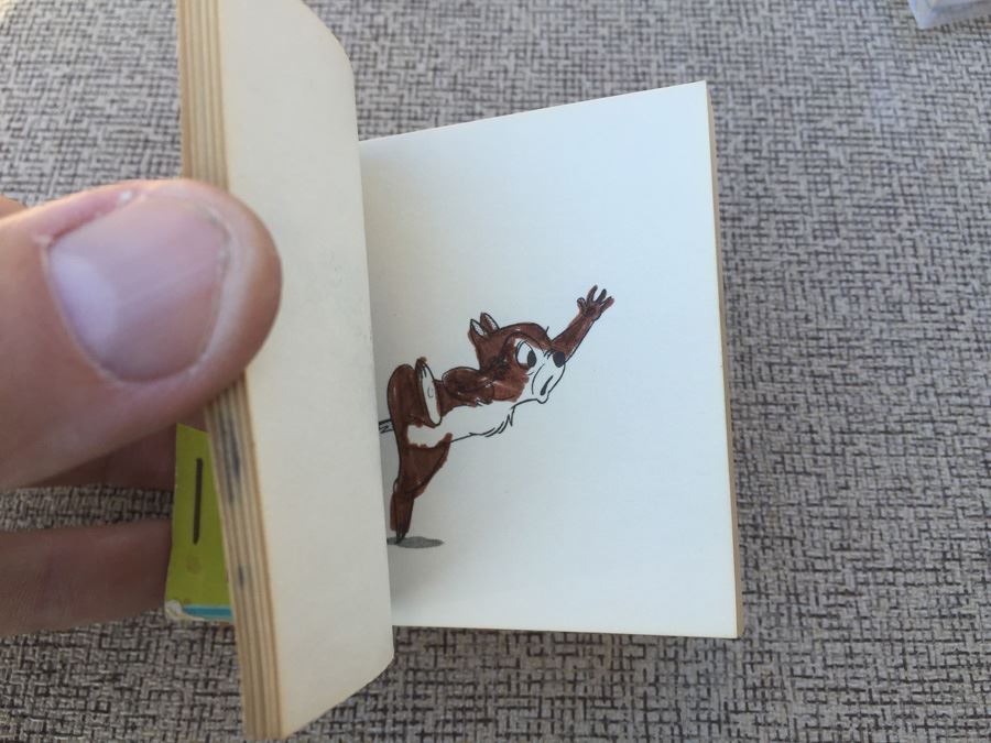 (3) Art Corner DISNEYLAND Flip Books Of Mickey Mouse, Pluto & Chip & Dale [Photo 9]