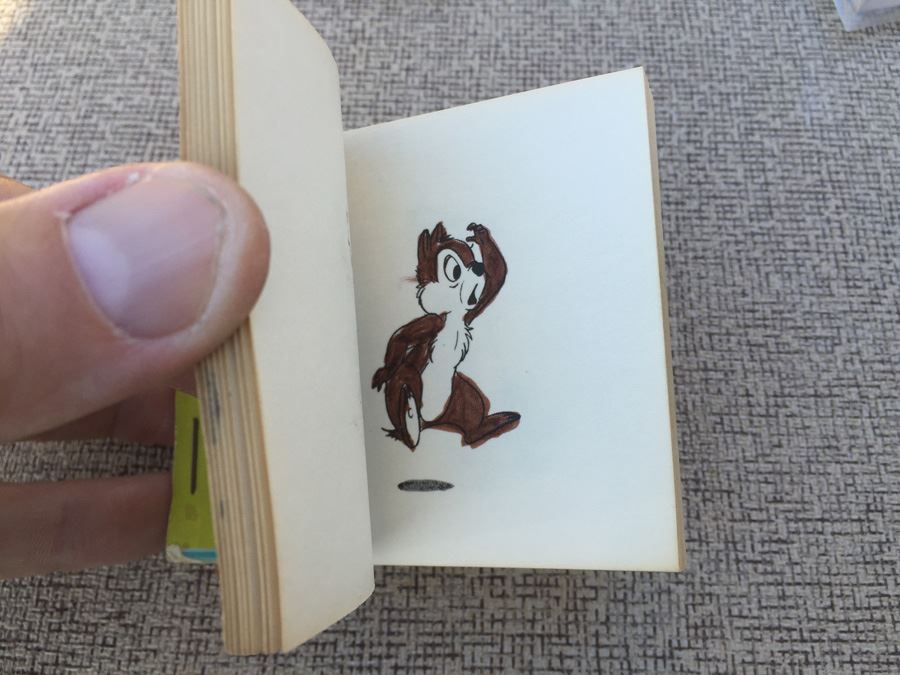 (3) Art Corner DISNEYLAND Flip Books Of Mickey Mouse, Pluto & Chip & Dale [Photo 8]