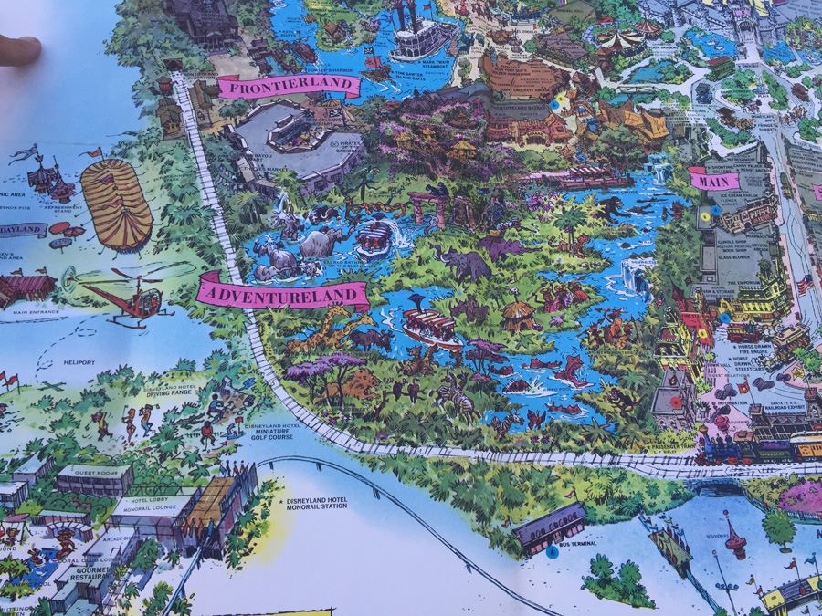 Vintage 1962 DISNEYLAND Map Of Amusement Park [Photo 8]