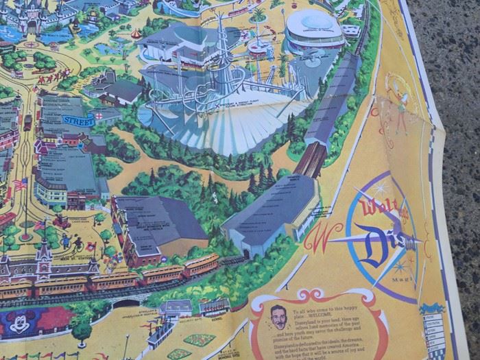 Vintage 1968 DISNEYLAND Map Of Amusement Park [Photo 10]