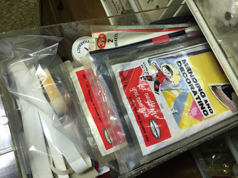 Huge Arts & Craft Supply Lot With Retro Sixties Storage Containers [Photo 16]