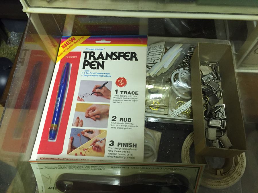 Huge Arts & Craft Supply Lot With Retro Sixties Storage Containers [Photo 30]