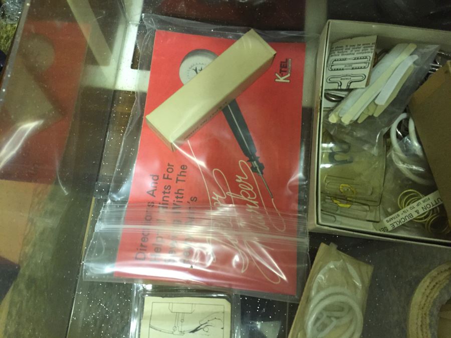 Huge Arts & Craft Supply Lot With Retro Sixties Storage Containers [Photo 31]