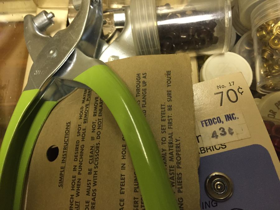 Huge Arts & Craft Supply Lot With Retro Sixties Storage Containers [Photo 23]