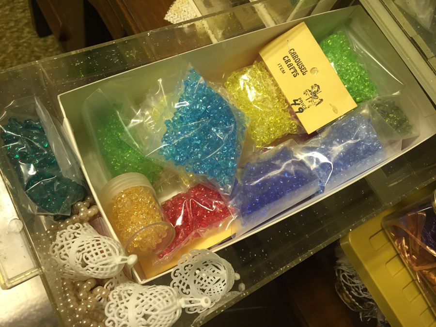 Huge Arts & Craft Supply Lot With Retro Sixties Storage Containers [Photo 12]