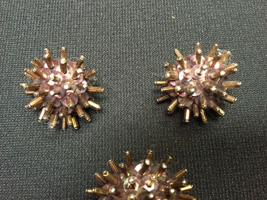 Mid-Century Modern Atomic Brooch And Clip On Earrings [Photo 4]