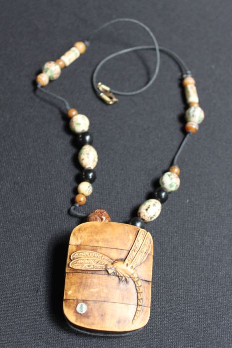 Carved Dragonfly Pendant With Hidden Compartment [Photo 2]