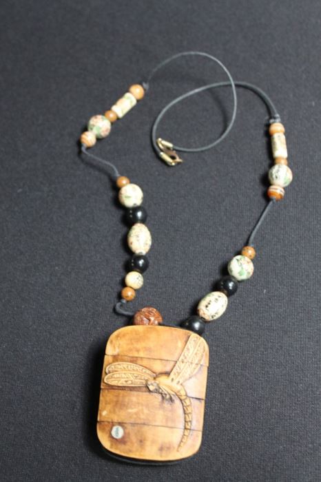 Carved Dragonfly Pendant With Hidden Compartment [Photo 4]