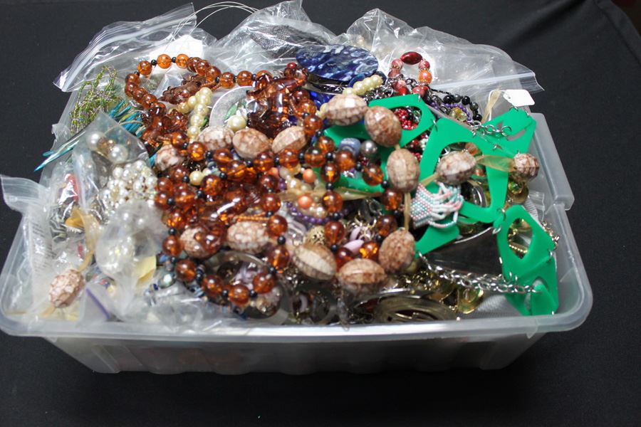 MEGA Lot Of Mainly Costume Jewelry And Jewelry Pieces