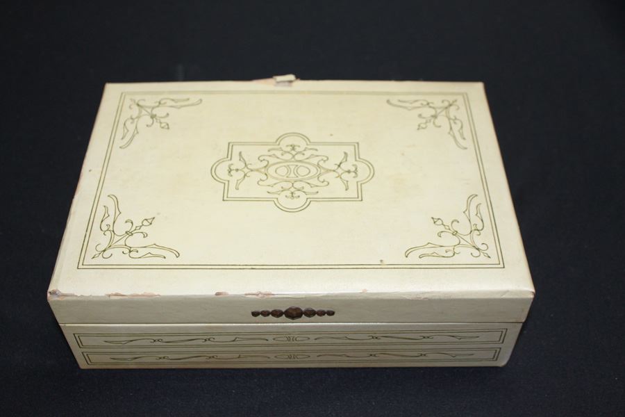 Vintage Jewelry Box Filled With Jewelry