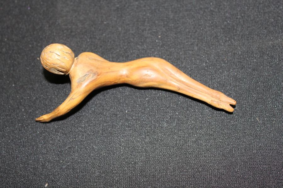 Hand Carved Lying Down Woman [Photo 4]