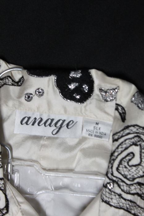 Vintage Anage Silk Shirt With Black Pants [Photo 2]