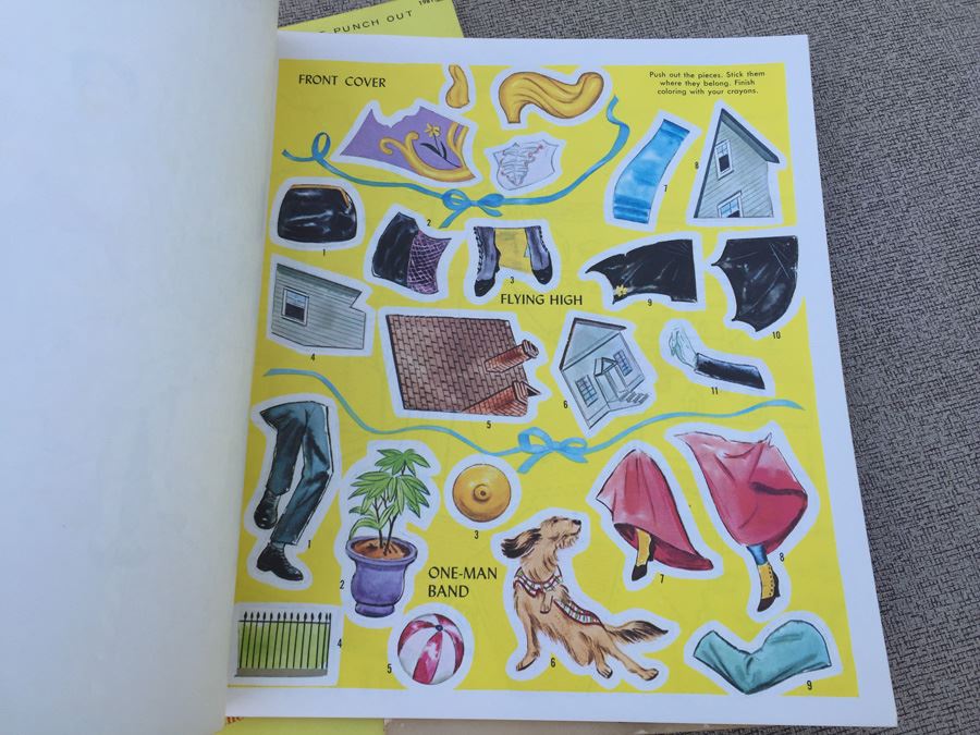 Walt Disney Ephemera Paper Dolls, Stickers, Cards & 1957 Disneyland Records Song Book [Photo 6]