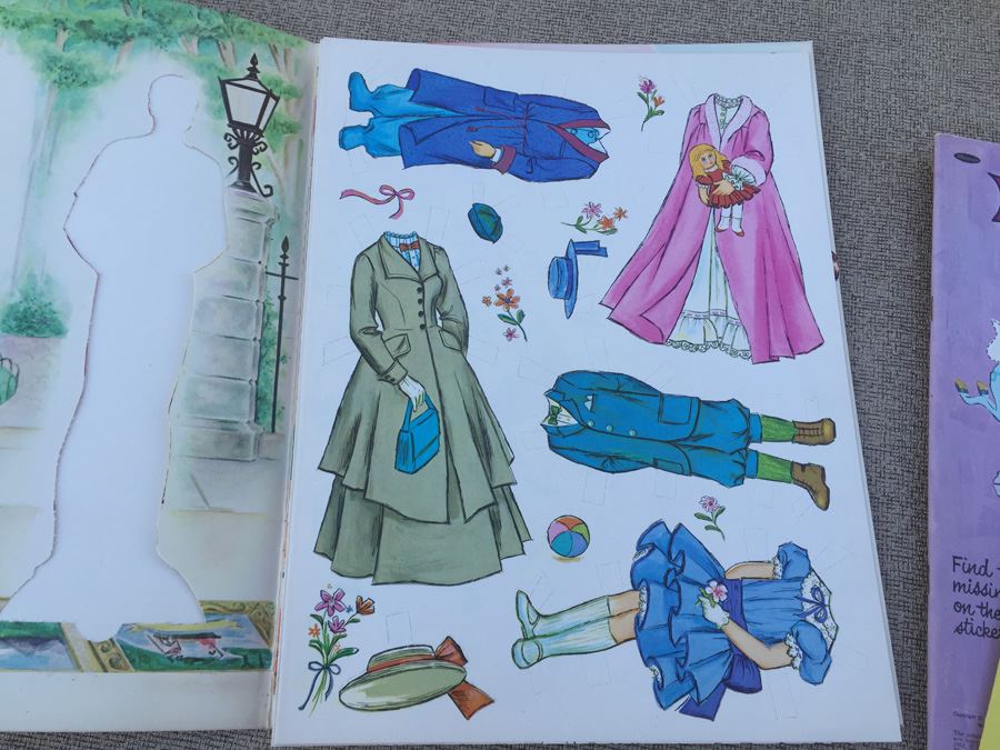 Walt Disney Ephemera Paper Dolls, Stickers, Cards & 1957 Disneyland Records Song Book [Photo 25]