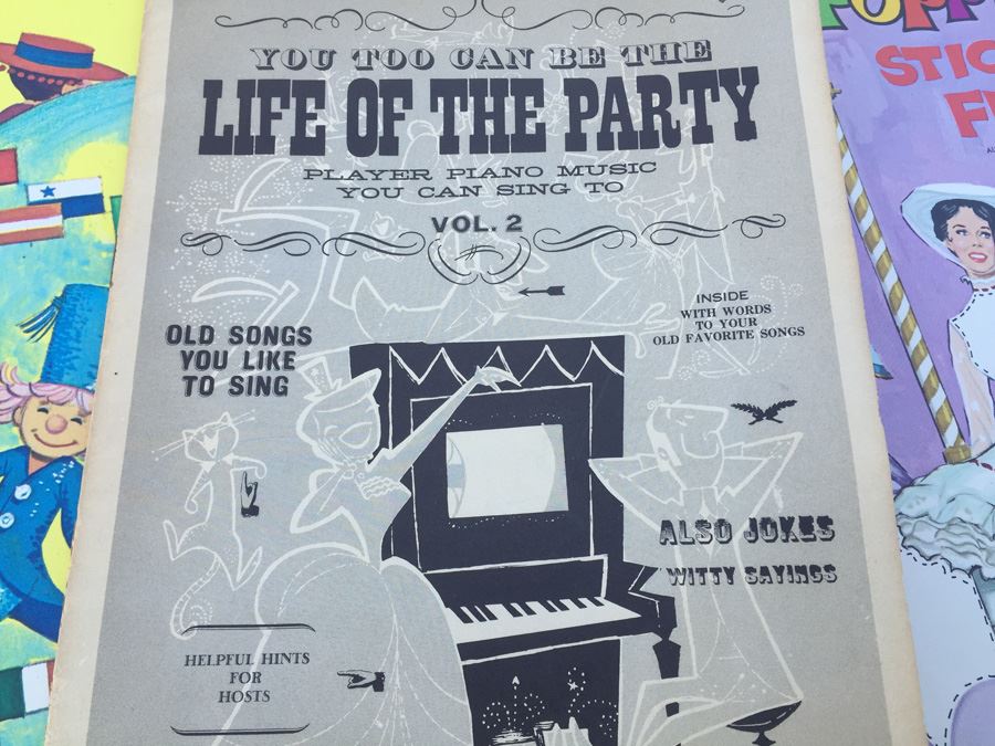 Walt Disney Ephemera Paper Dolls, Stickers, Cards & 1957 Disneyland Records Song Book [Photo 10]