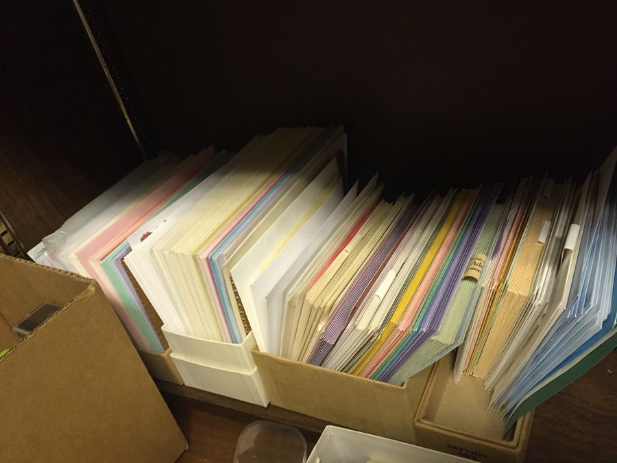 Huge Colored Paper, Parchment Paper And Envelope Lot [Photo 3]
