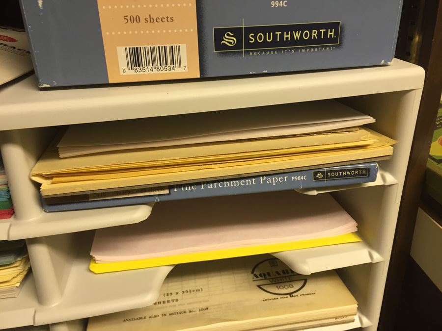 Huge Colored Paper, Parchment Paper And Envelope Lot [Photo 7]
