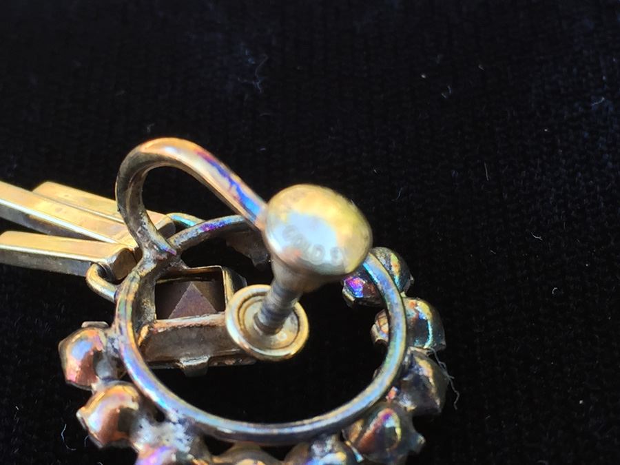 Vintage Clip On Earrings 1/20 12KT Gold Filled