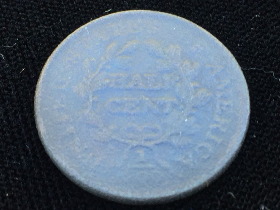 Draped Bust Half Cent Coin Early 1800's [Photo 3]