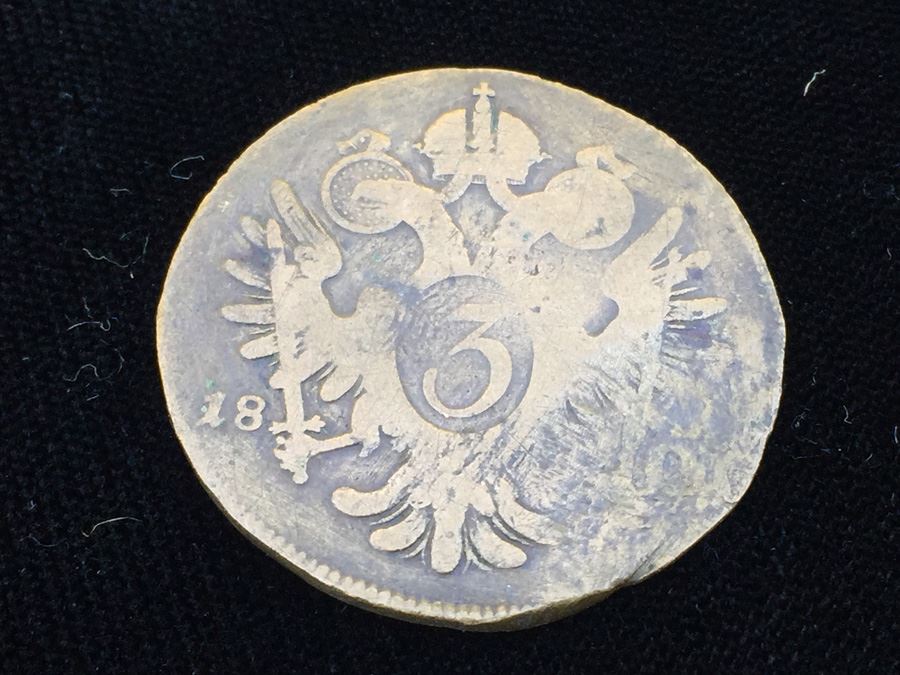 1800 Austria 3 Kreuzer Coin King Francis II [Photo 3]