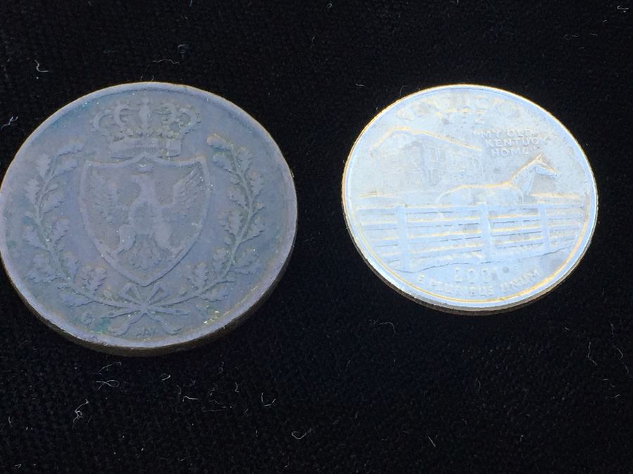 1826 Italy Sardinia 5 Centesimi [Photo 1]