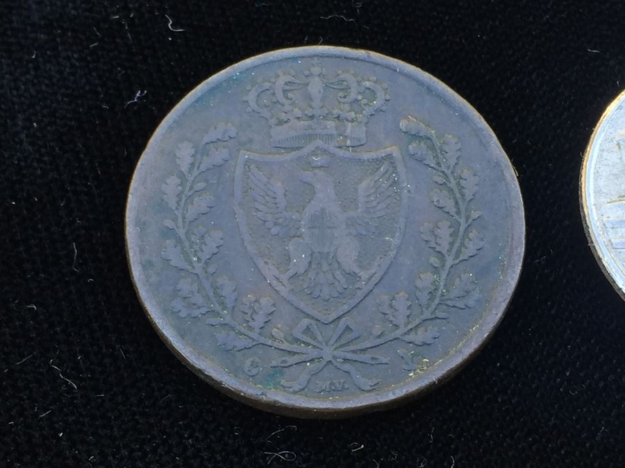 1826 Italy Sardinia 5 Centesimi [Photo 2]