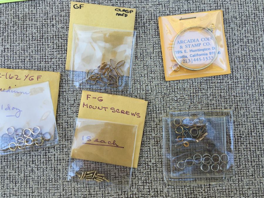 Huge Lot Of Gold Filled Coin Pendants, Clasps And Screws [Photo 8]