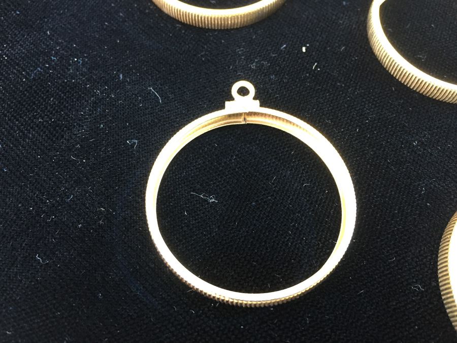 Huge Lot Of Gold Filled Coin Pendants, Clasps And Screws [Photo 4]