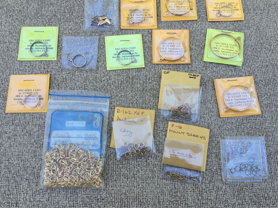 Huge Lot Of Gold Filled Coin Pendants, Clasps And Screws [Photo 13]
