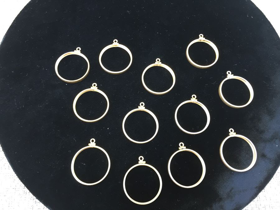Huge Lot Of Gold Filled Coin Pendants, Clasps And Screws [Photo 2]