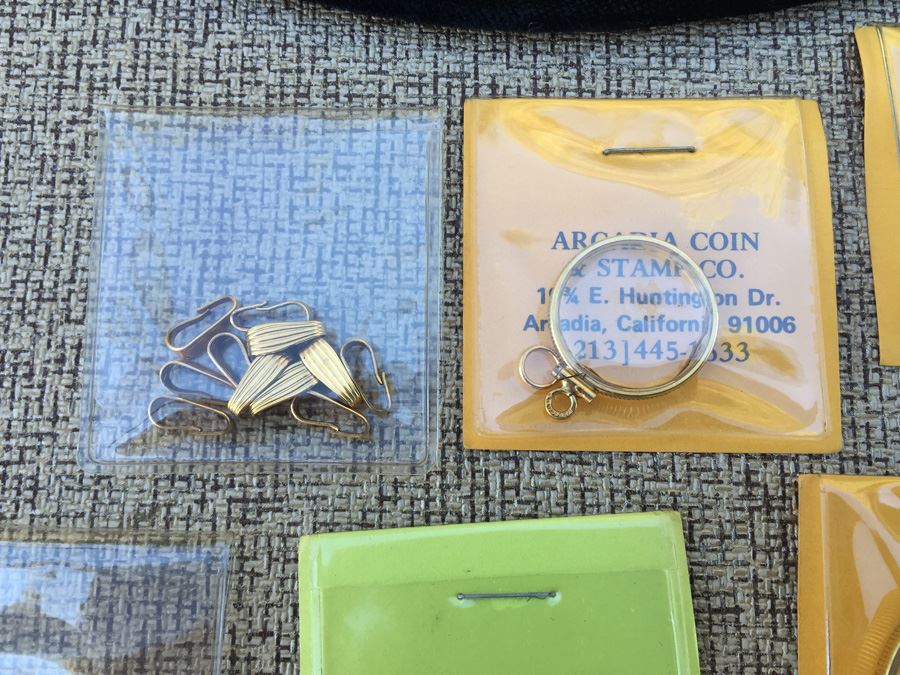 Huge Lot Of Gold Filled Coin Pendants, Clasps And Screws [Photo 6]