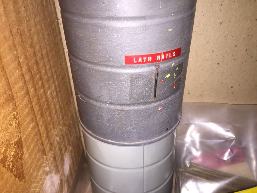 Huge Lot Of Hardware And Tools Including Nails, Screws, Bolts, Heavy Duty Crowbars, Metal Tongs [Photo 29]