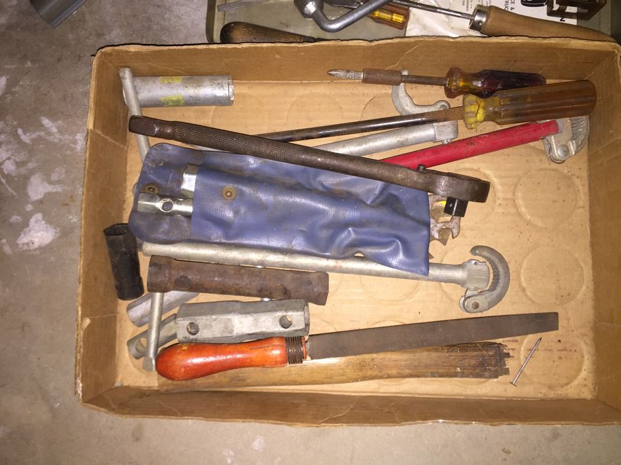 Huge Lot Of Hardware And Tools Including Nails, Screws, Bolts, Heavy Duty Crowbars, Metal Tongs [Photo 37]