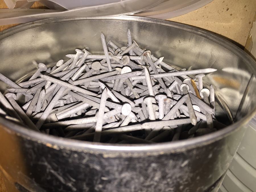 Huge Lot Of Hardware And Tools Including Nails, Screws, Bolts, Heavy Duty Crowbars, Metal Tongs [Photo 43]