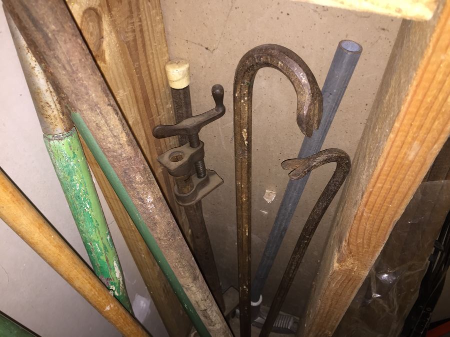 Huge Lot Of Hardware And Tools Including Nails, Screws, Bolts, Heavy Duty Crowbars, Metal Tongs [Photo 51]