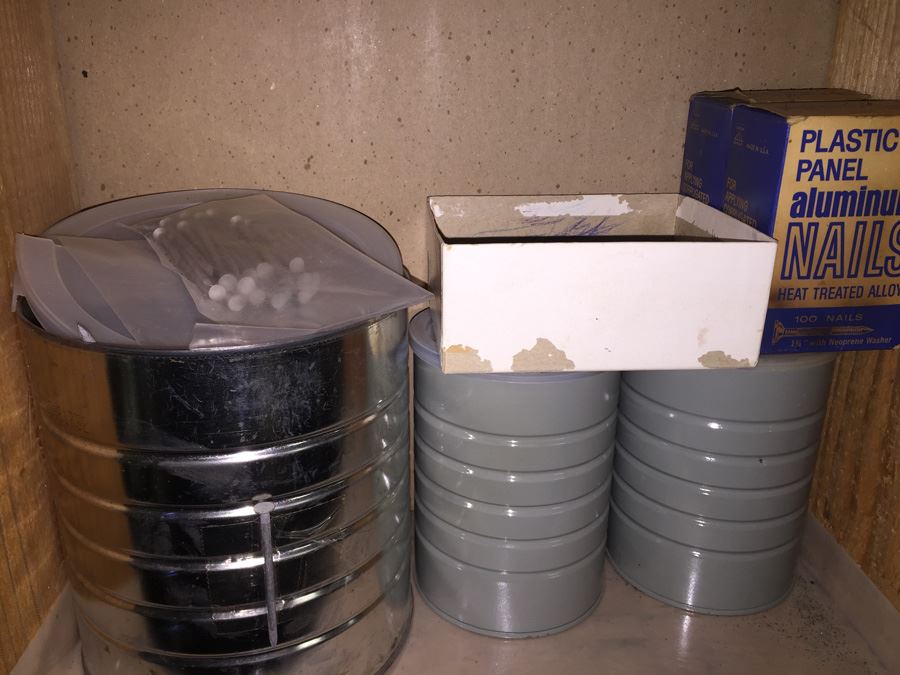 Huge Lot Of Hardware And Tools Including Nails, Screws, Bolts, Heavy Duty Crowbars, Metal Tongs [Photo 42]