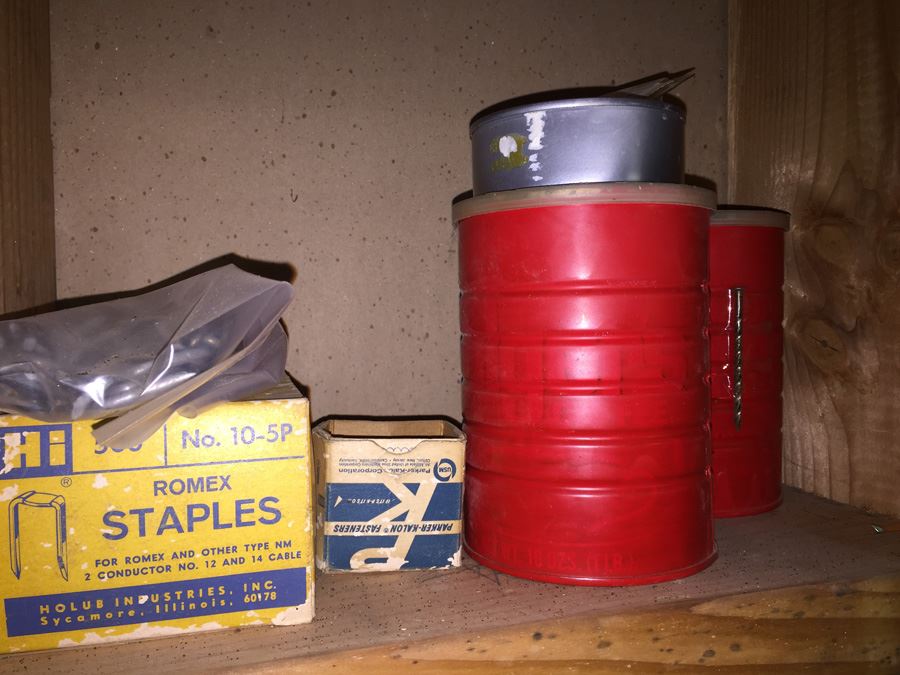 Huge Lot Of Hardware And Tools Including Nails, Screws, Bolts, Heavy Duty Crowbars, Metal Tongs [Photo 27]