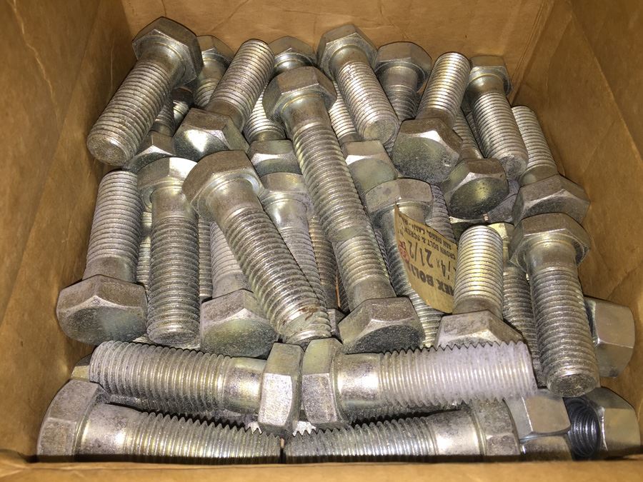 Huge Lot Of Hardware And Tools Including Nails, Screws, Bolts, Heavy Duty Crowbars, Metal Tongs [Photo 35]