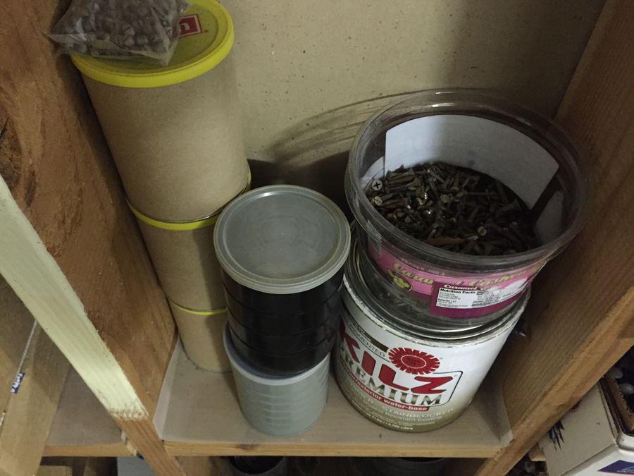 Huge Lot Of Hardware And Tools Including Nails, Screws, Bolts, Heavy Duty Crowbars, Metal Tongs [Photo 15]