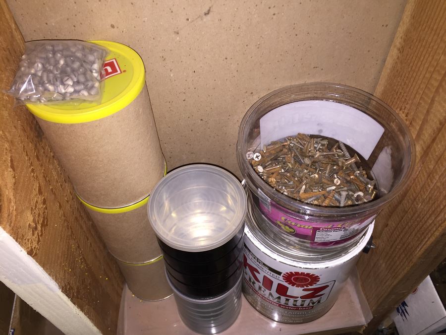 Huge Lot Of Hardware And Tools Including Nails, Screws, Bolts, Heavy Duty Crowbars, Metal Tongs [Photo 30]