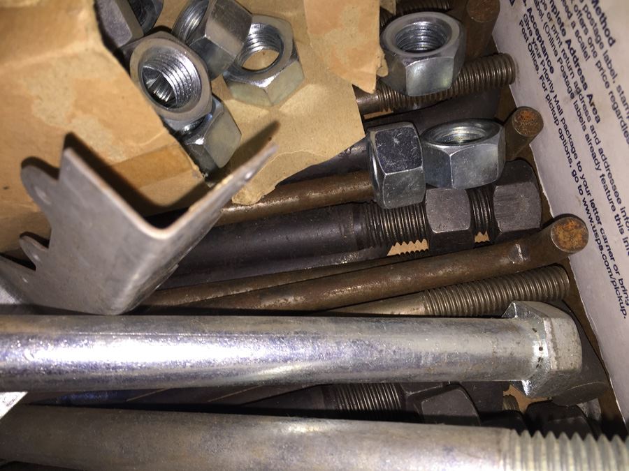 Huge Lot Of Hardware And Tools Including Nails, Screws, Bolts, Heavy Duty Crowbars, Metal Tongs [Photo 34]