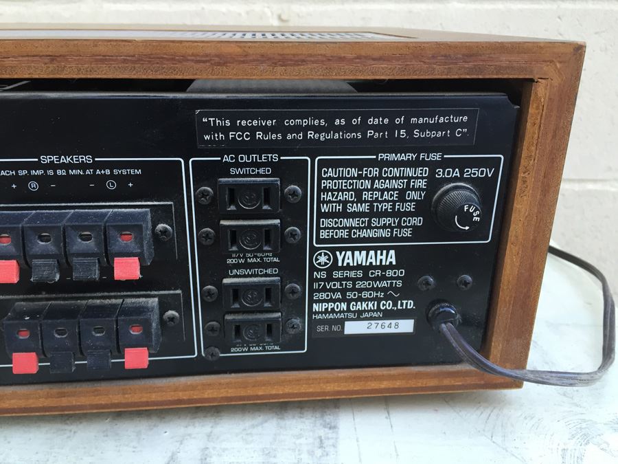 YAMAHA Natural Sound Stereo Receiver CR-800 Working Great [Photo 8]