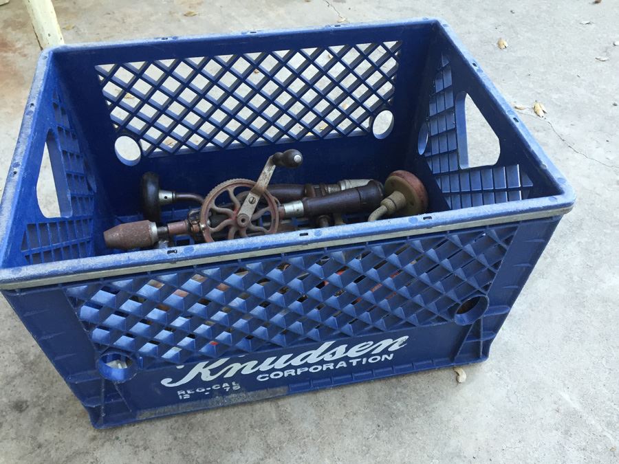 (11) Lot Of Vintage Tools Including Hand Drills And Yankee Ratcheting Screwdrivers [Photo 2]