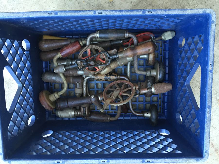 (11) Lot Of Vintage Tools Including Hand Drills And Yankee Ratcheting Screwdrivers [Photo 4]