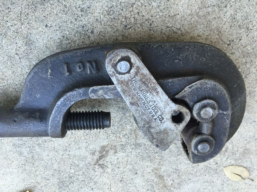 Vintage Barnes Tool Company No. 1 Pipe Cutter New Haven CT [Photo 4]