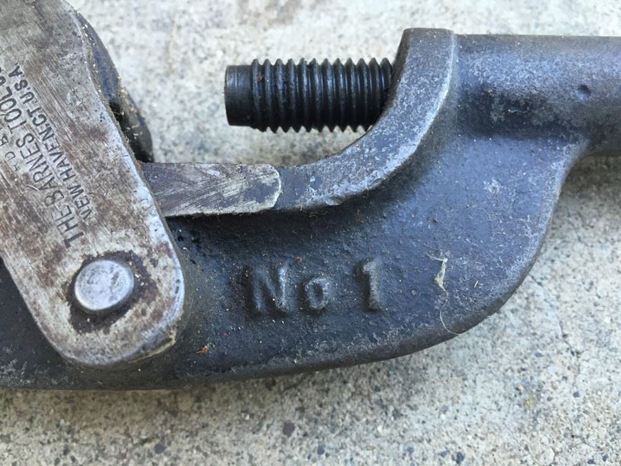 Vintage Barnes Tool Company No. 1 Pipe Cutter New Haven CT [Photo 3]