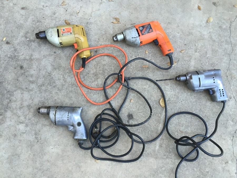 (4) Electric Drill Lot