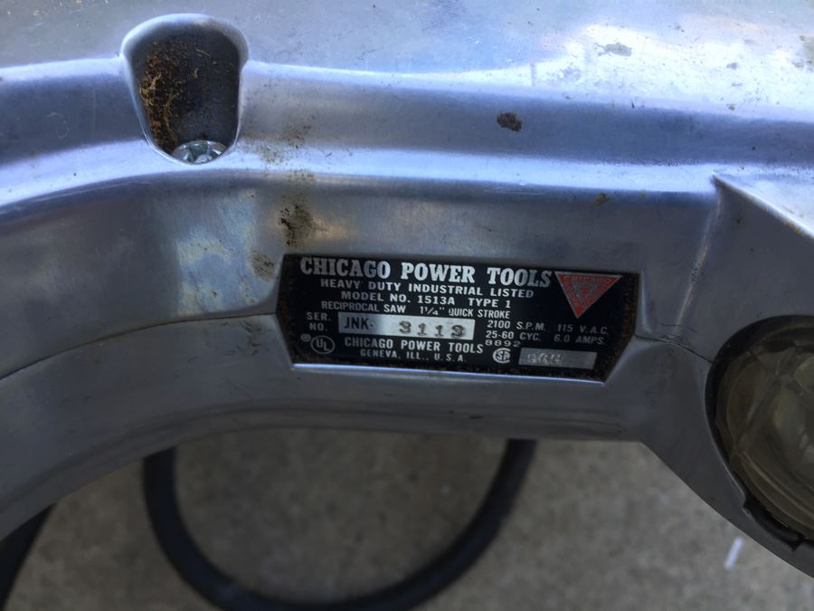 Chicago Power Tools Heavy Duty Reciprocal Saw Aluminum Body [Photo 5]