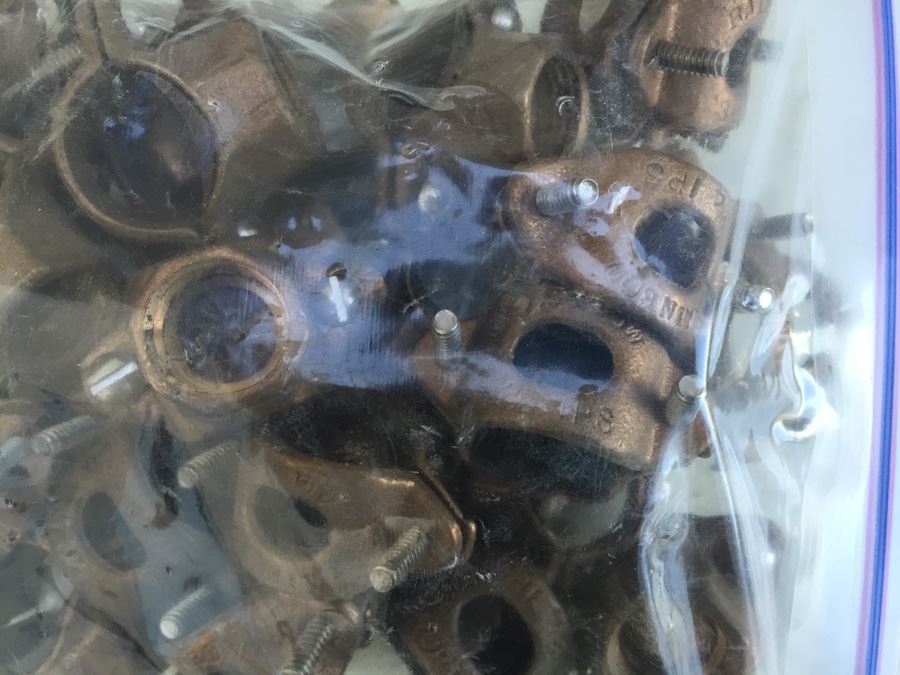 (2) Champion Manual Straight Valves And Bag Of Brass Plumbing Items [Photo 3]